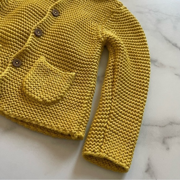 John Lewis Marigold Knit Cardigan Sweater Size 9-12 Months - Picture 3 of 8